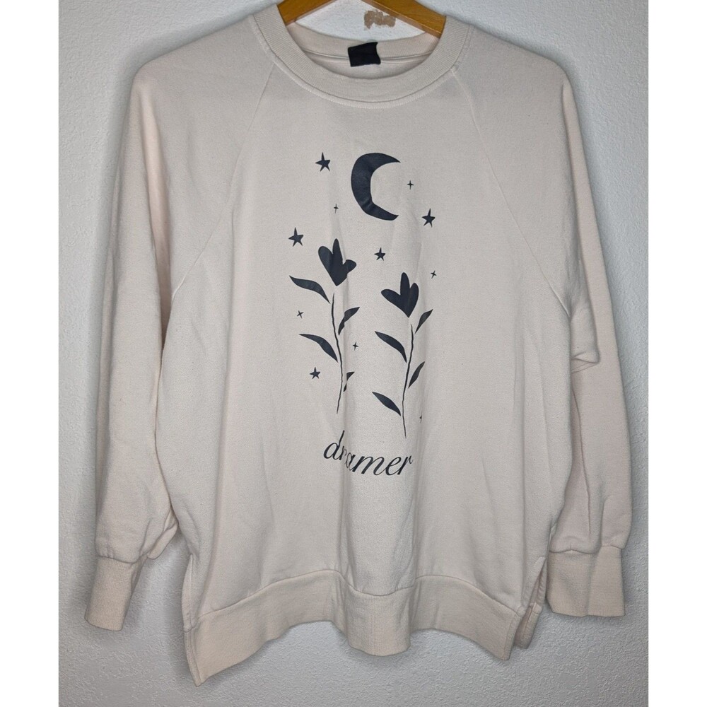 Pacsun Long Sleeve Dreamer White Sweater Women's One Size (1012)